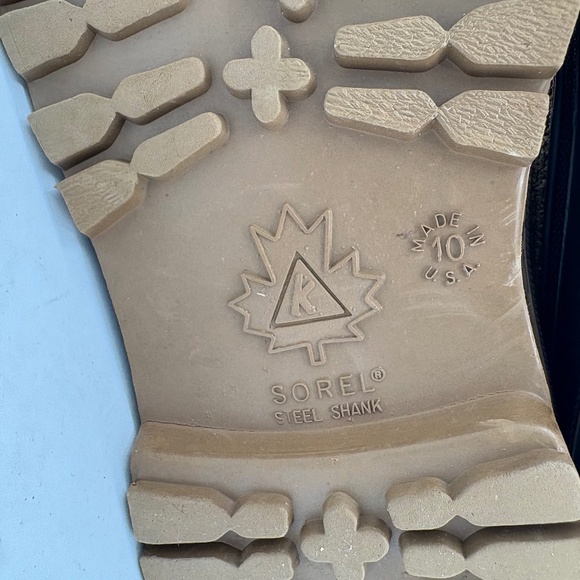 Sorel Kaufman Crusader Boots US 10 Brown Leather Steel Shank Wool Lined Snow - Picture 12 of 15